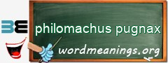 WordMeaning blackboard for philomachus pugnax
